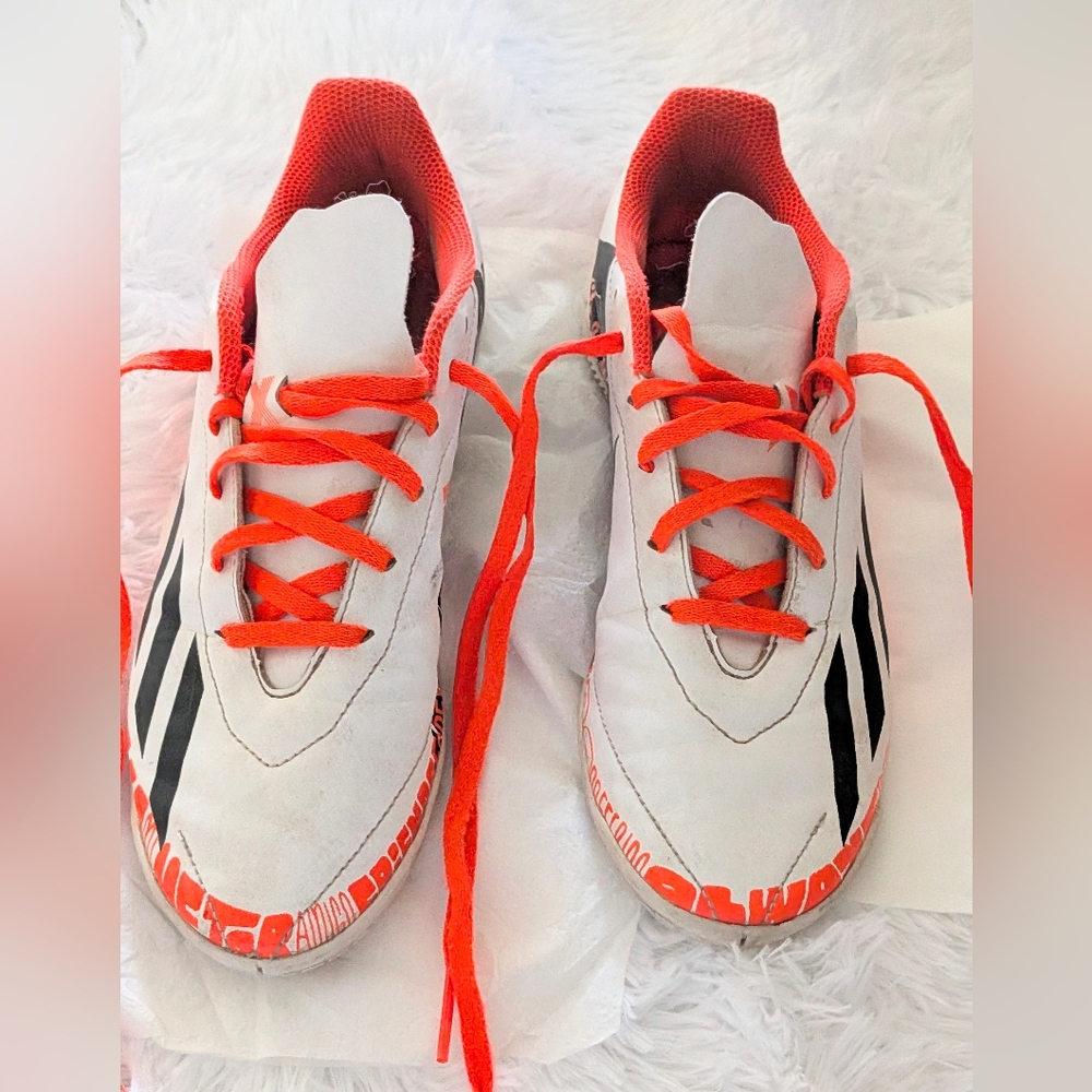 ADDIDAS SNEAKERS, TENNIS SHOES  Kids' Orange and White Sneakers